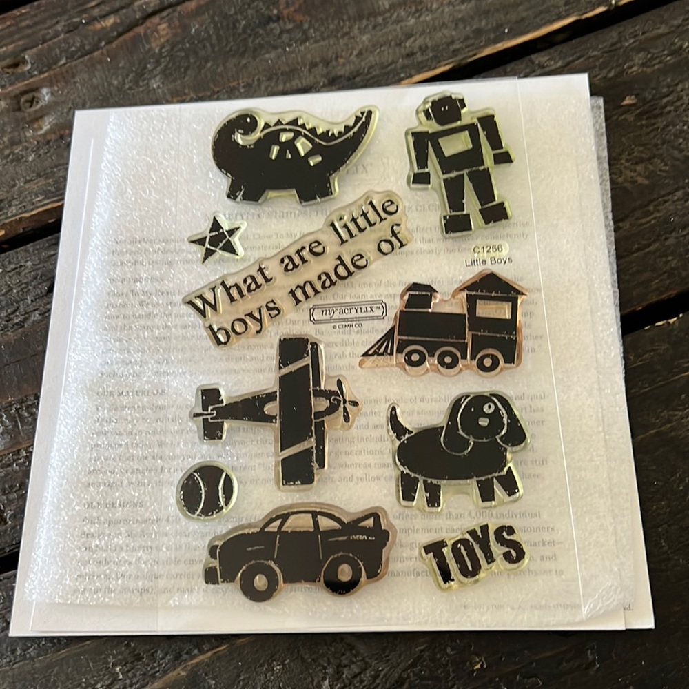 Close to my heart my acrylix stamp set-Little Boys